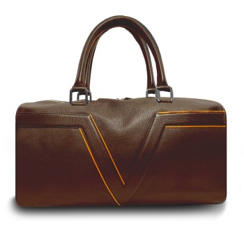 Bowling Vue Lac Valière en cuir marron