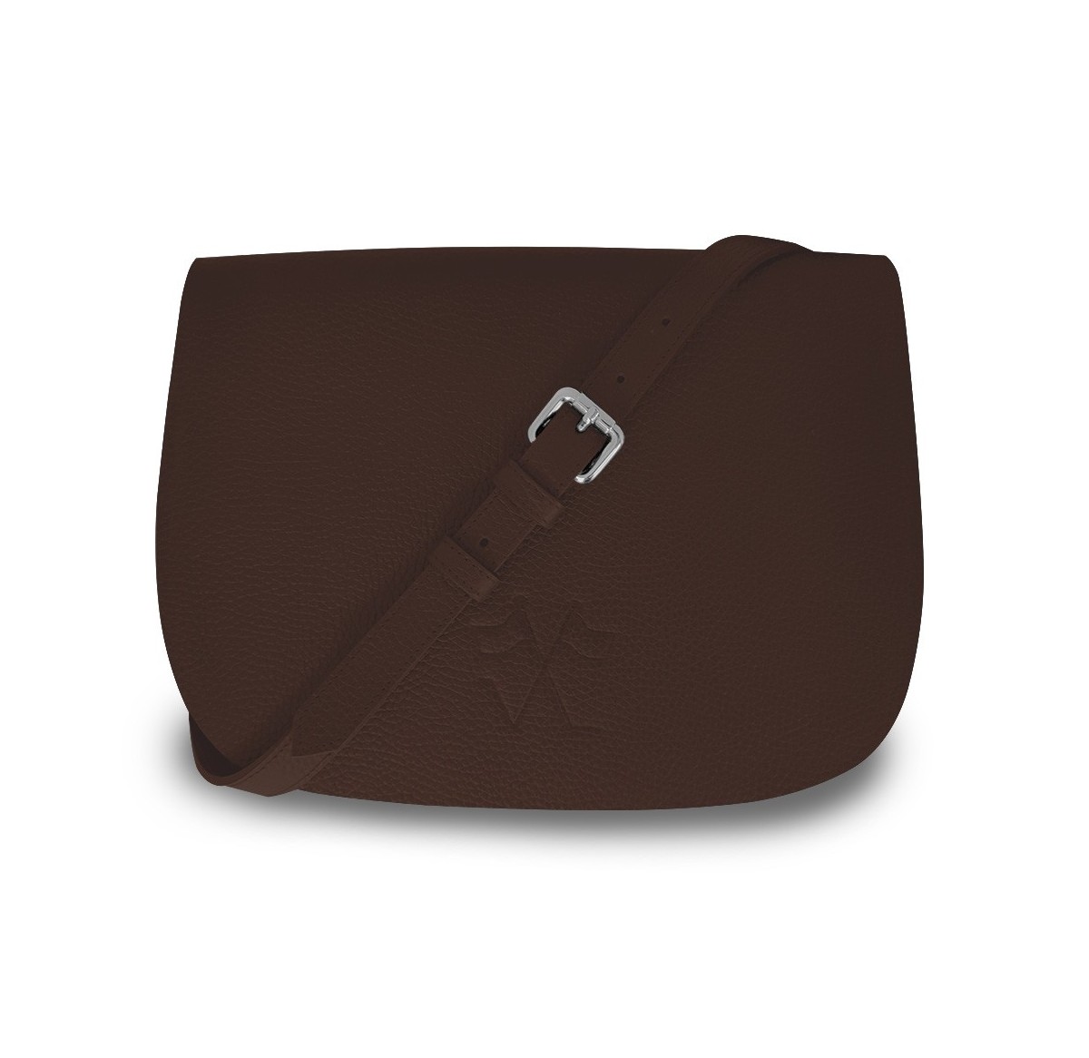 Notre Besace SaVine, en quête de praticité et de style minimaliste dans sa version en cuir marron, liseré orange