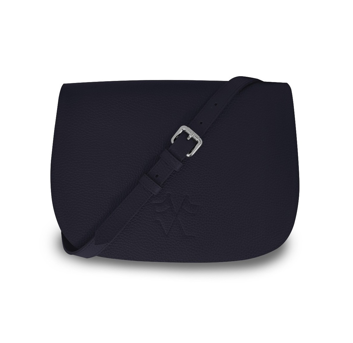 Notre Besace SaVine, en quête de praticité et de style minimaliste dans sa version en cuir bleu, liseré rouge