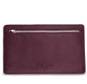 Notre pochette plate Vanda, face arrière avec sa poche zippée