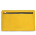 Notre pochette plate Vanda, face arrière avec sa poche zippée