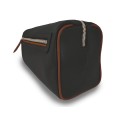 Trousse de toilette noir liseré cognac Verdon