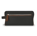 Trousse de toilette noir liseré cognac Verdon