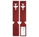 Notre porte-adresse en cuir KiVu en cuir rouge