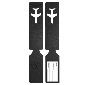 Notre porte-adresse en cuir KiVu en cuir noir