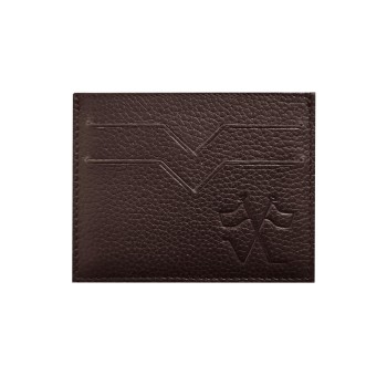 Notre porte carte de crédit Vernois en cuir marron