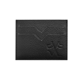 Notre porte carte de crédit Vernois en cuir noir