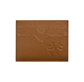 Notre porte carte de crédit Vernois en cuir cognac