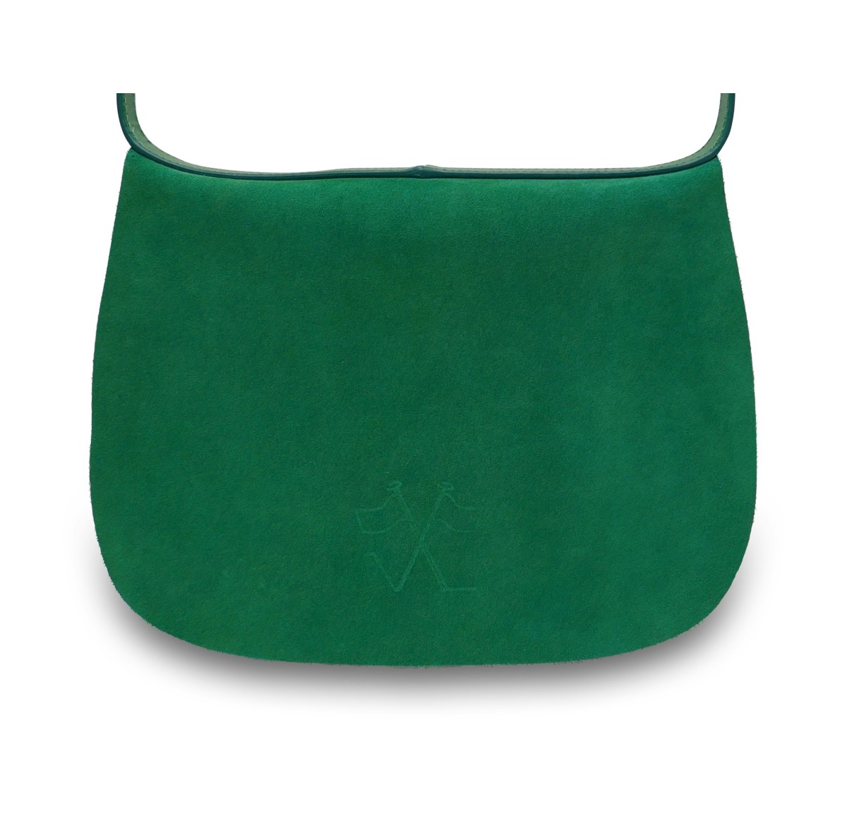 Besace Vue Lac SaVine en nubuck vert