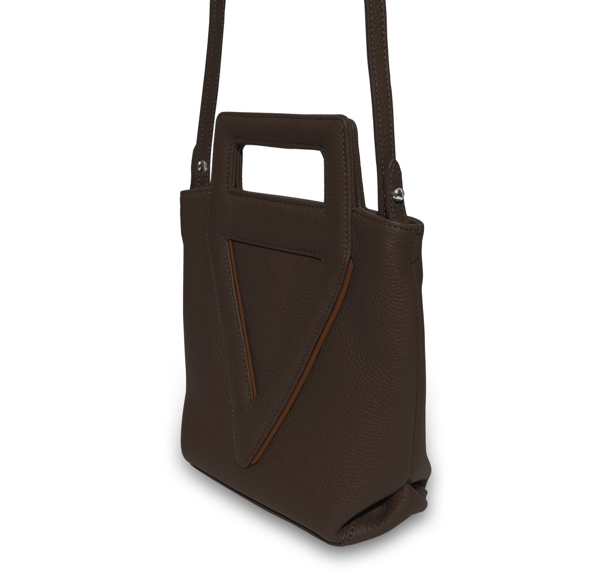 copy of Cabas marron liseré cognac Victoria