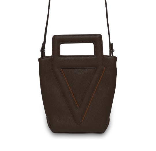 copy of Cabas marron liseré cognac Victoria