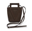 Le sac cabas Vue Lac Victoria en cuir marron.