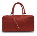 Sac bowling rouge liseré bleu blanc Valière
