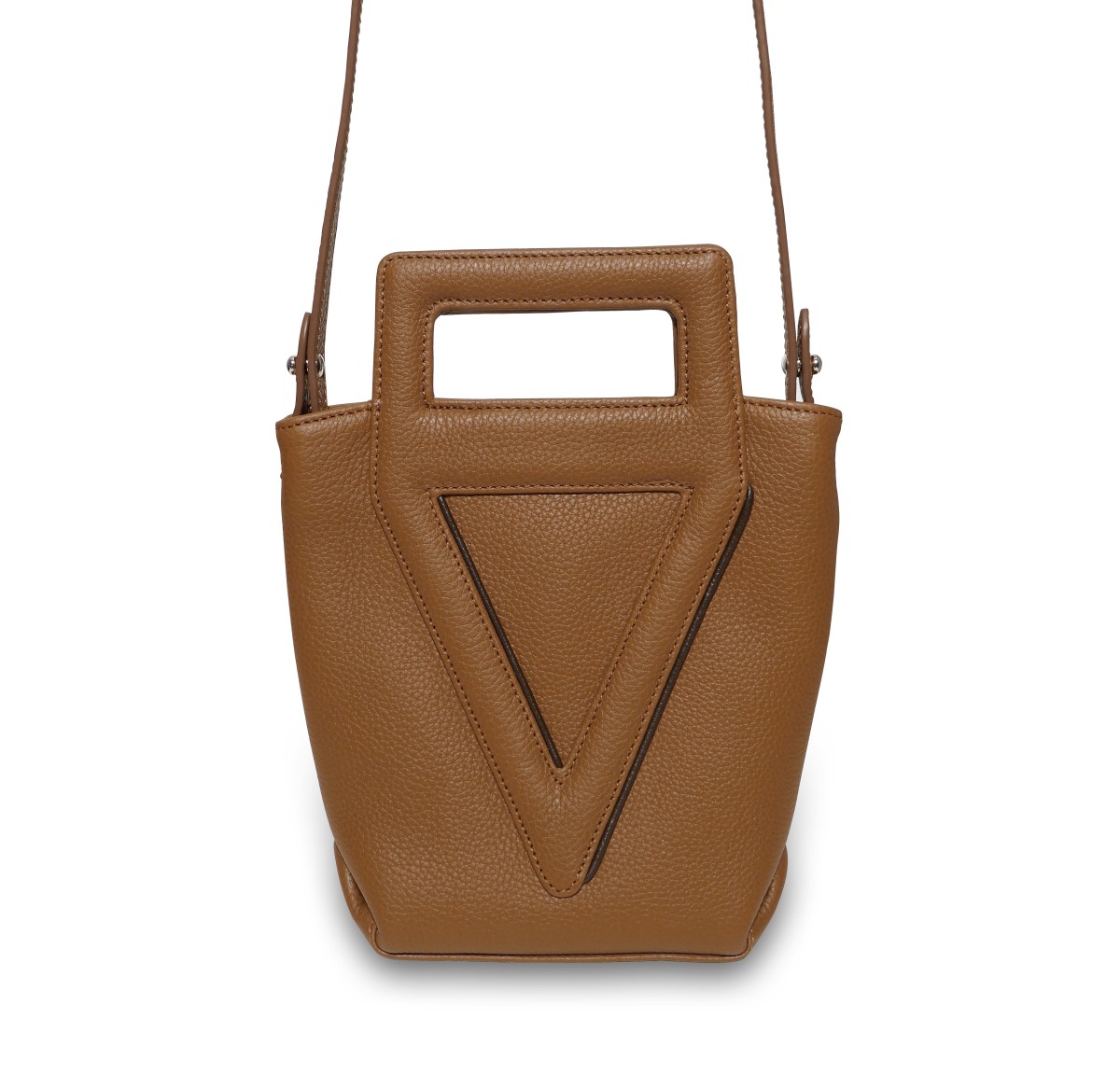 Le sac cabas Vue Lac Victoria en cuir cognac.