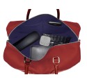 Sac bowling rouge liseré bleu blanc Valière