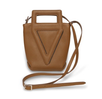 Le sac cabas Vue Lac Victoria en cuir cognac.